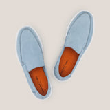 Men's Capri Chiro - Santorini Blue Suede - Loafers - Reinhard Frans - Summer Loafers
