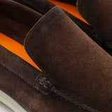 Mens Capri - Chocolate Airbrushed Suede - Loafers - Reinhard Frans - summer Loafers