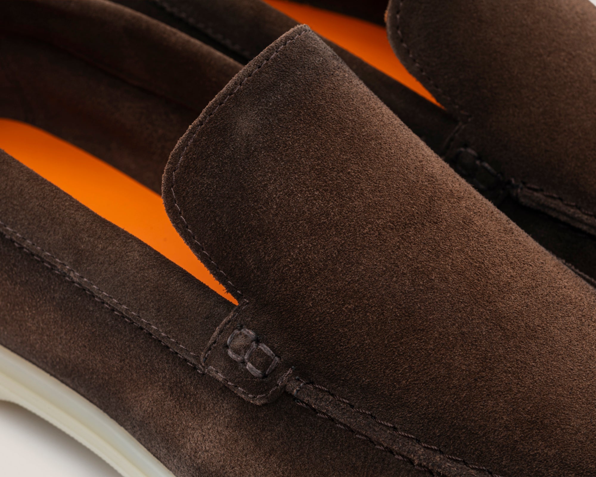 Mens Capri - Chocolate Airbrushed Suede - Loafers - Reinhard Frans - summer Loafers