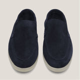 Capri Dark Navy Suede Loafers