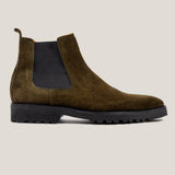 Chelsea24 Camouflage Grüne Wildleder Chelsea Boots