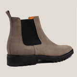 Chelsea24 Taupe Grijze Suède Chelsea Boots