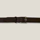 Dark Brown Patina Leather Belt