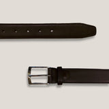 Dark Brown Patina Leather Belt