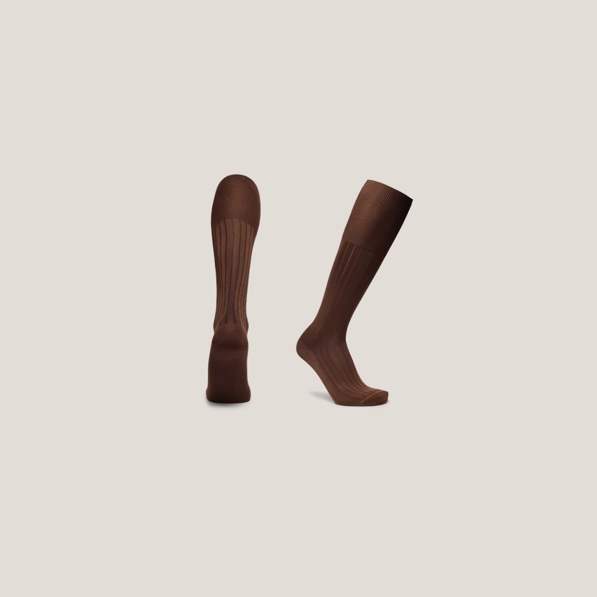 High Knee Chocolat Brown Socks - Reinhard Frans - socks