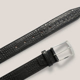 Leather Belt - Zwart (1668) Croco