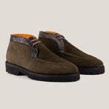 Lecco Camouflage Groen Suède Chukka Boots