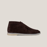 Lecco - Dark Brown Suede with Beige - Chukkas