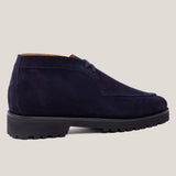 Lecco Dark Navy Suede Chukkas