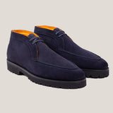 Lecco Donkerblauwe Suède Loafer Boots