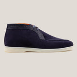 Lecco - Croco Donkerblauwe Suède Chukka Boots