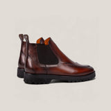Livorno Country - Cognac Brown Patina Leather - Chelsea Boots