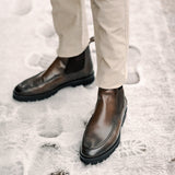 Livorno Country - Saddle Brown Patina Leather - Chelsea Boots