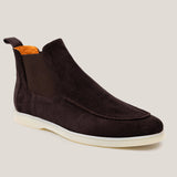 Livorno Donkerbruine Suède Chelsea Boots