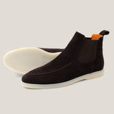 Livorno Donkerbruine Suède Chelsea Boots