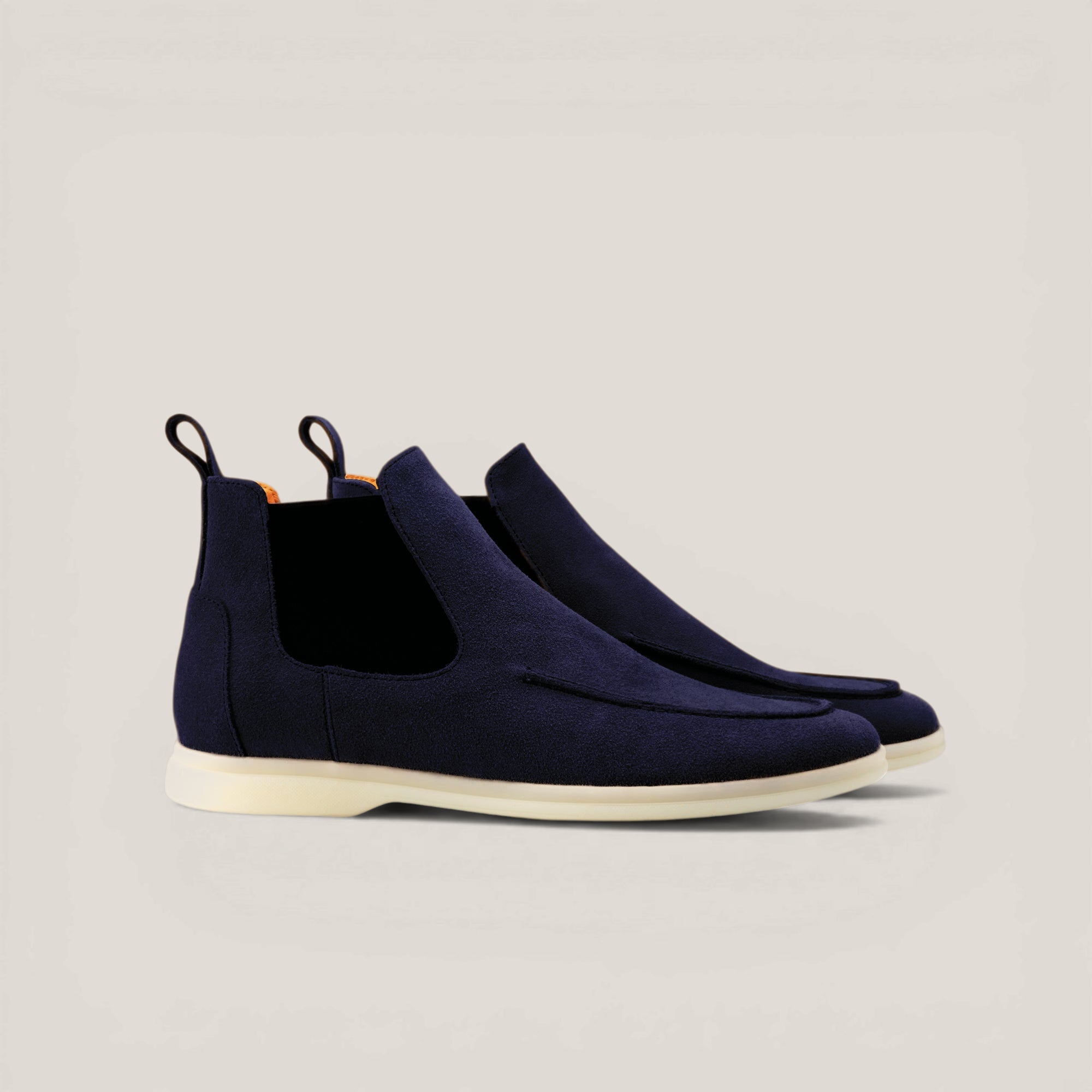 Livorno - Dark Navy Suede - Chelsea Boots — Chelsea Boots | Reinhard Frans