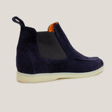 Livorno Donkerblauwe Suède Chelsea Boots