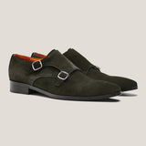 Monte - Carlo Camouflage Green Suede - Reinhard Frans - Monkstrap