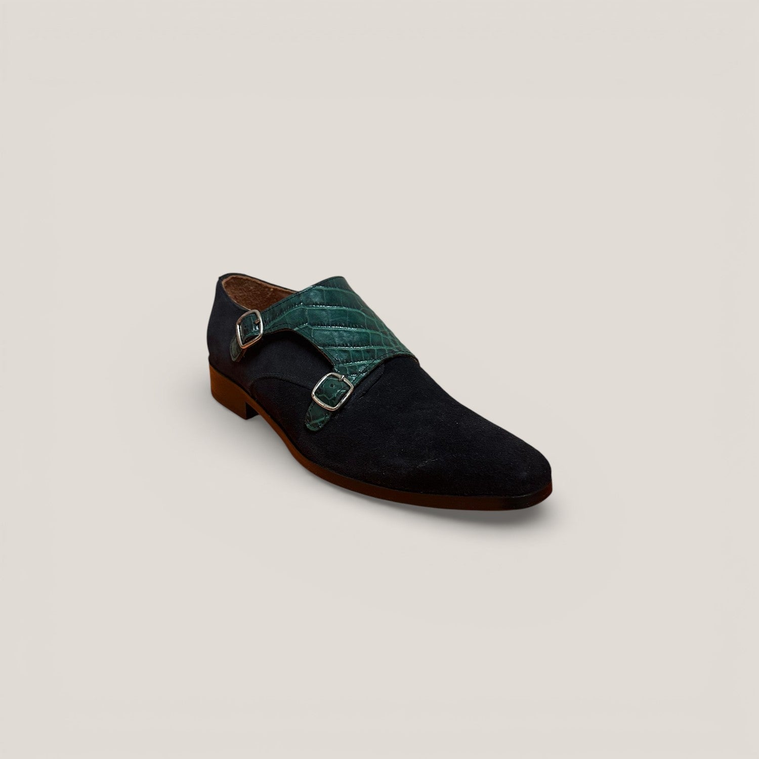 Monte Carlo - Navy Suede & Ocean Croco - Size 41 | Reinhard Frans