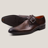 NY24 Saddle Brown Single Monk Shoes