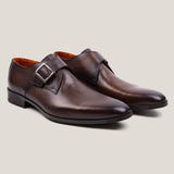 NY24 Saddle Brown Single Monk Shoes