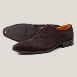 Oxford24 Zwarte Cap Toe Oxfords