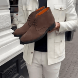 Prague '25 - Chocolate Brown Suede - Dessert Boots