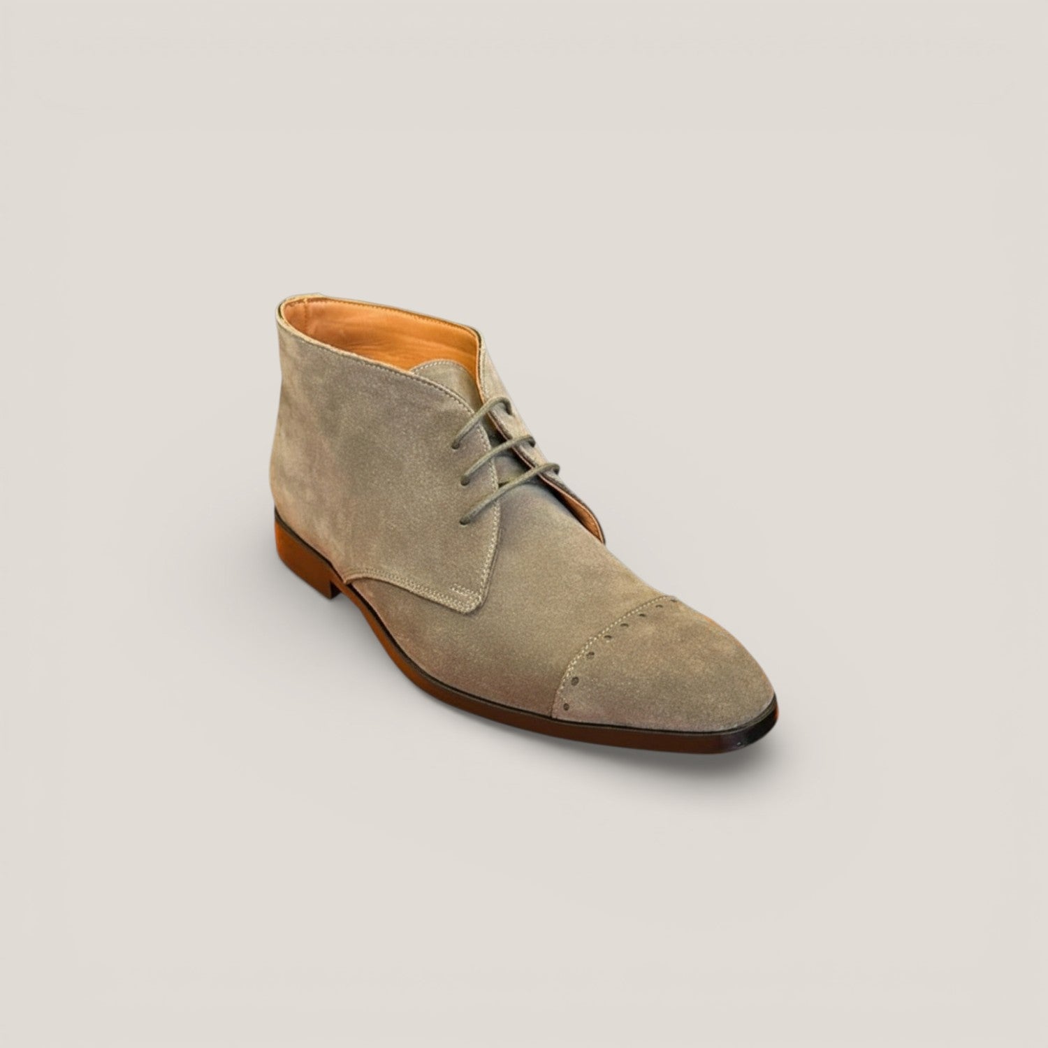 Prague - Acajou Suede Toe Capped - Size 41 | Reinhard Frans