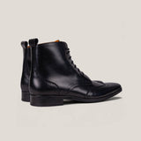 Ravenna - Black Calf Leather - Balmoral Boots