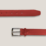 Red Patina Leather Belt