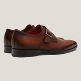 Roma Terra d'Oro Bruine Leren Monk Strap voor heren