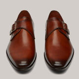 Roma Terra d'Oro Bruine Leren Monk Strap voor heren