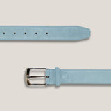 Santorini Light Blue Suede Belt