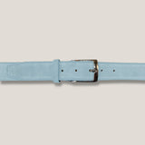 Santorini Light Blue Suede Belt