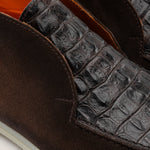 Men's Savona - Chocolate Brown Edges Croco - Loafer - Reinhard Frans - All season Boots