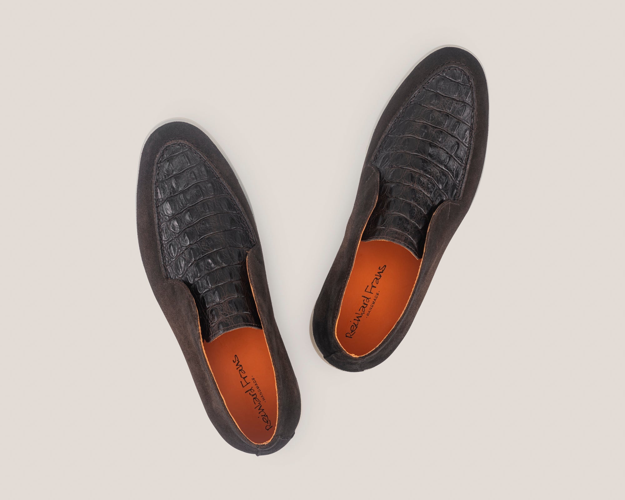 Men's Savona - Chocolate Brown Edges Croco - Loafer - Reinhard Frans - All season Boots