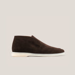 Men's Savona - Dark Brown Suede - Loafer - Reinhard Frans - All season Ankle Loafers
