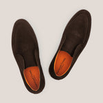 Men's Savona - Dark Brown Suede - Loafer - Reinhard Frans - All season Ankle Loafers