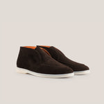 Men's Savona - Dark Brown Suede - Loafer - Reinhard Frans - All season Ankle Loafers