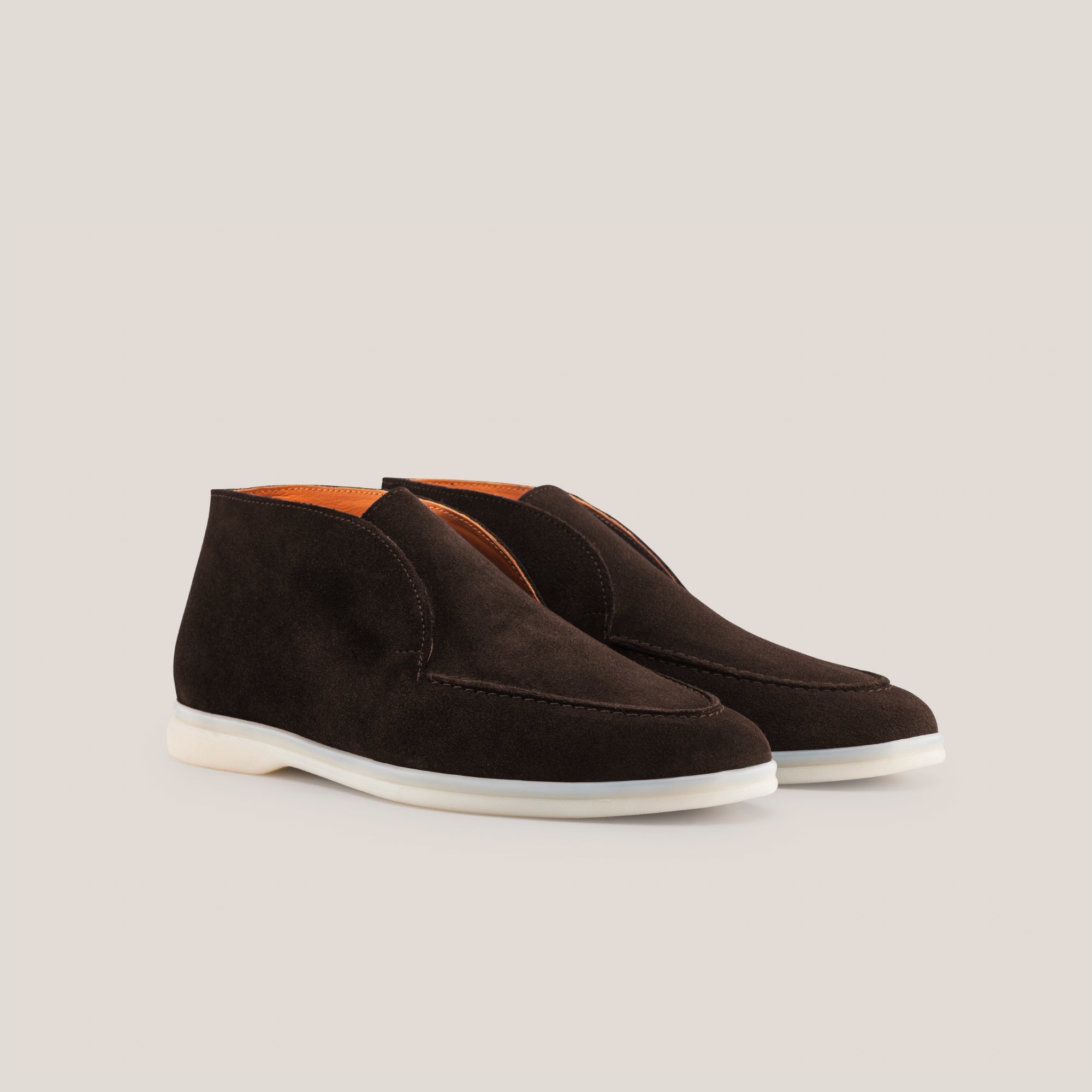 Men's Savona - Dark Brown Suede - Loafer - Reinhard Frans - All season Ankle Loafers