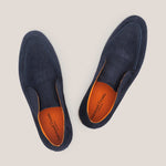 Men's Savona - Dark Navy Suede - Loafers - Reinhard Frans - Summer Ankle Loafers