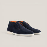 Men's Savona - Dark Navy Suede - Loafers - Reinhard Frans - Summer Ankle Loafers