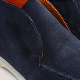 Men's Savona - Dark Navy Suede - Loafers - Reinhard Frans - Summer Ankle Loafers