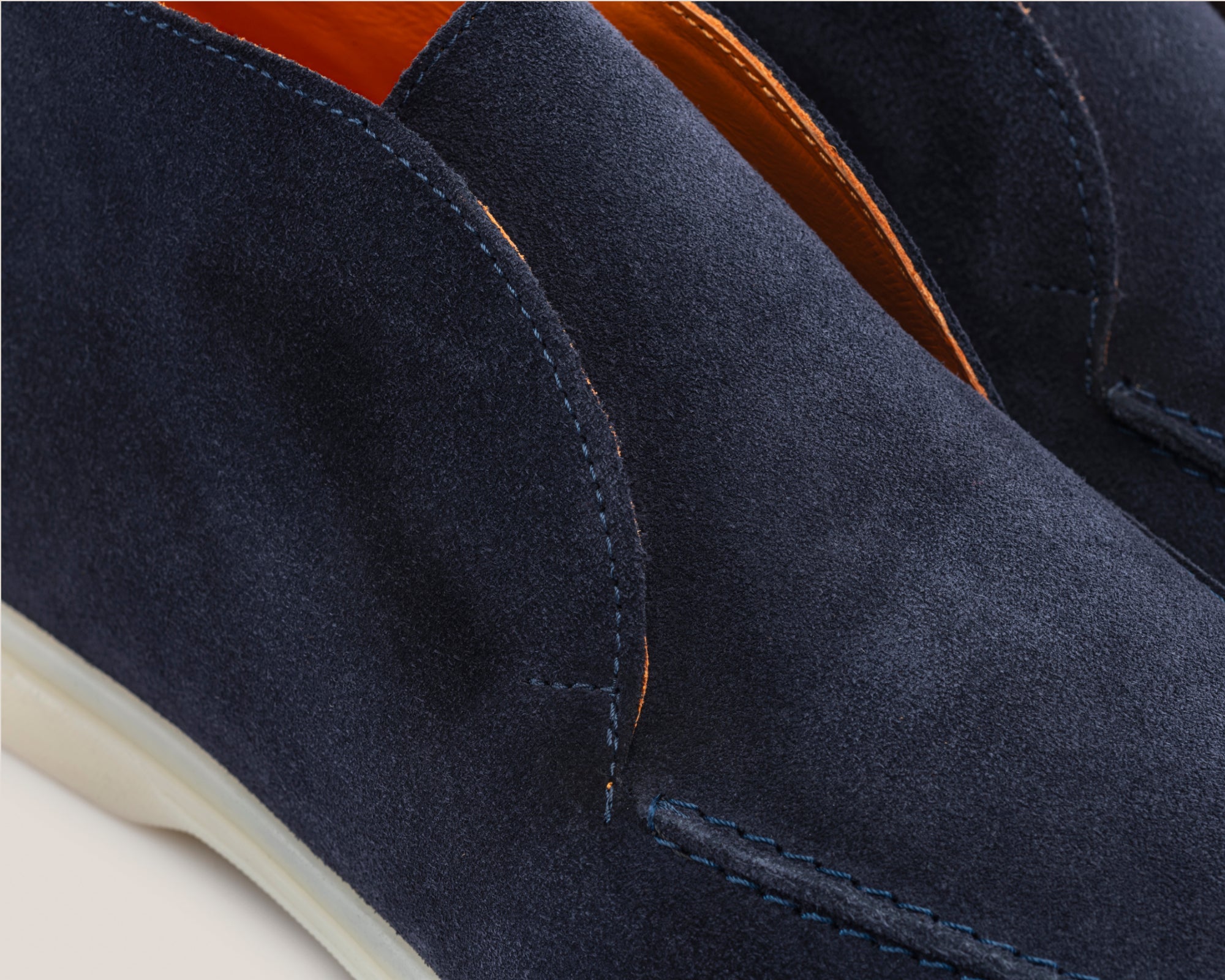 Men's Savona - Dark Navy Suede - Loafers - Reinhard Frans - Summer Ankle Loafers