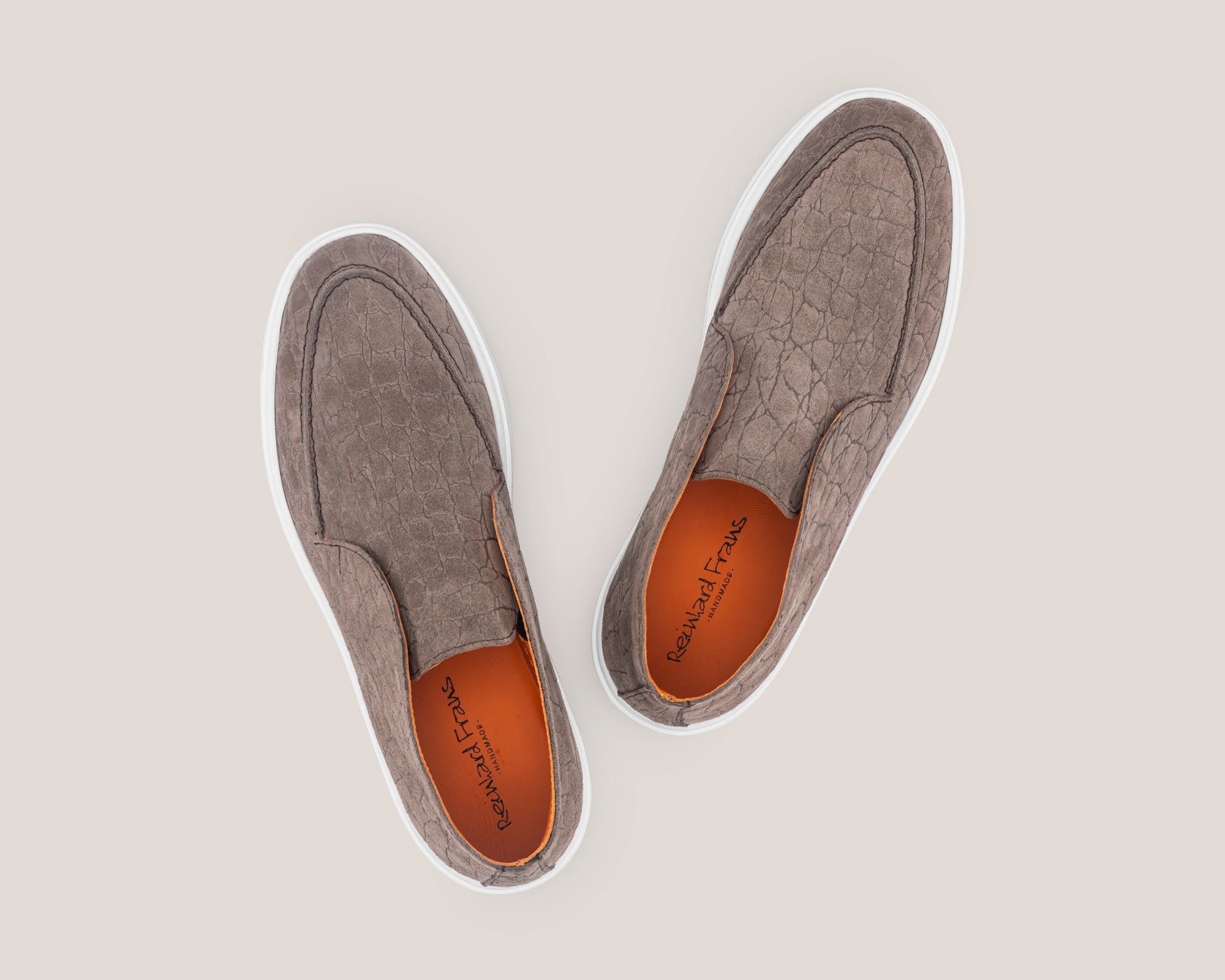 Men's Savona - Elephant Grey Suede - Loafers - Reinhard Frans - All season Ankle Loafers