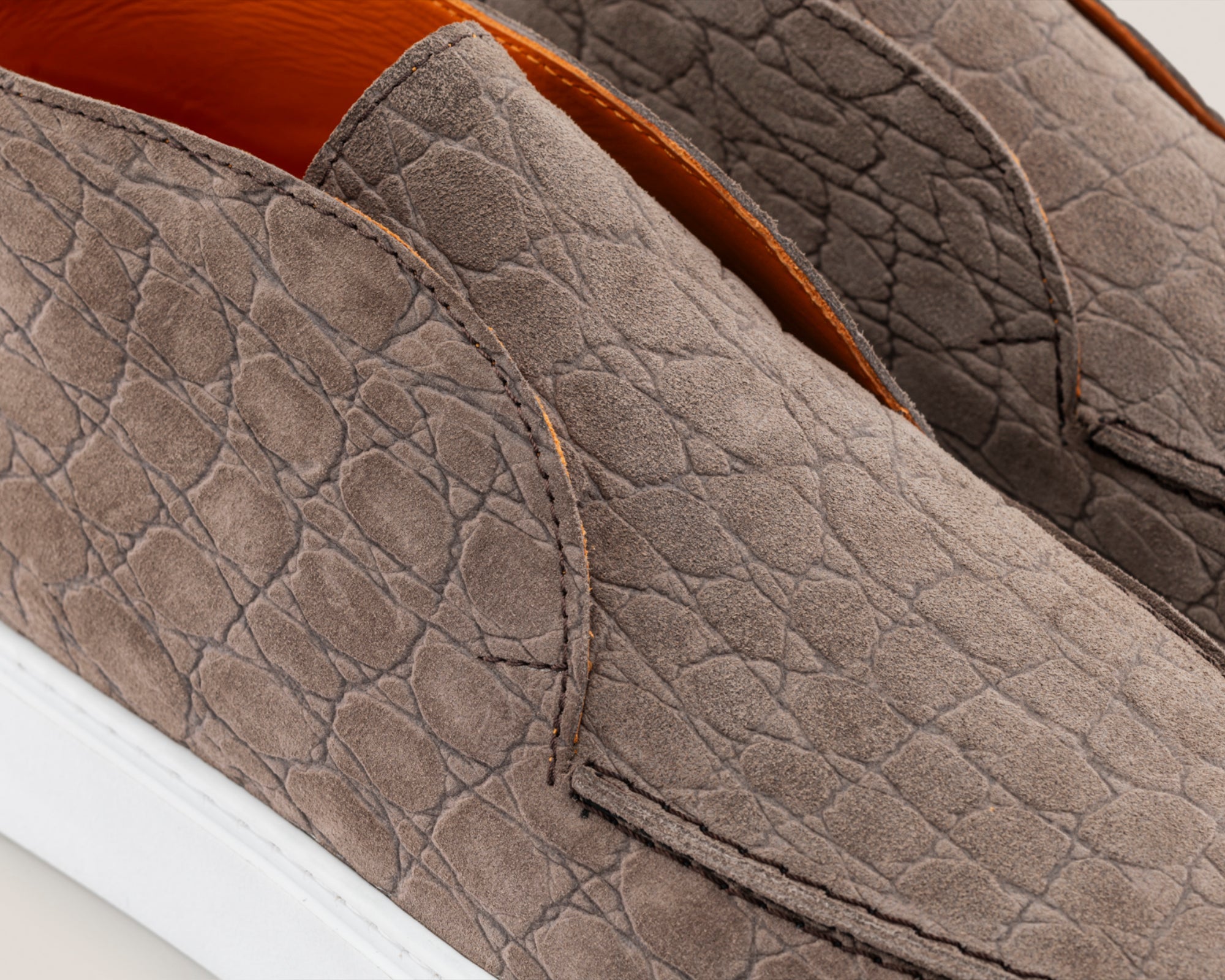 Men's Savona - Elephant Grey Suede - Loafers - Reinhard Frans - All season Ankle Loafers