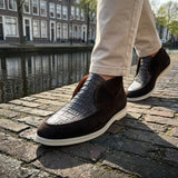 Savona - Chocolate Brown Edges Croco - Loafer
