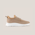 Soho 01 V² - Cappuccino Suede - Sneaker — side view | Reinhard Frans