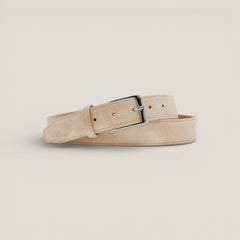 Suede Belt - Cappuccino Beige — Belts | Reinhard Frans