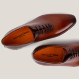 Vienna24 Cognac Patina Leren Wholecut Oxfords